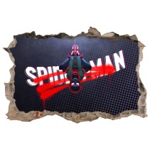 Vinilos y pegatinas agujero 3d miles morales spider man